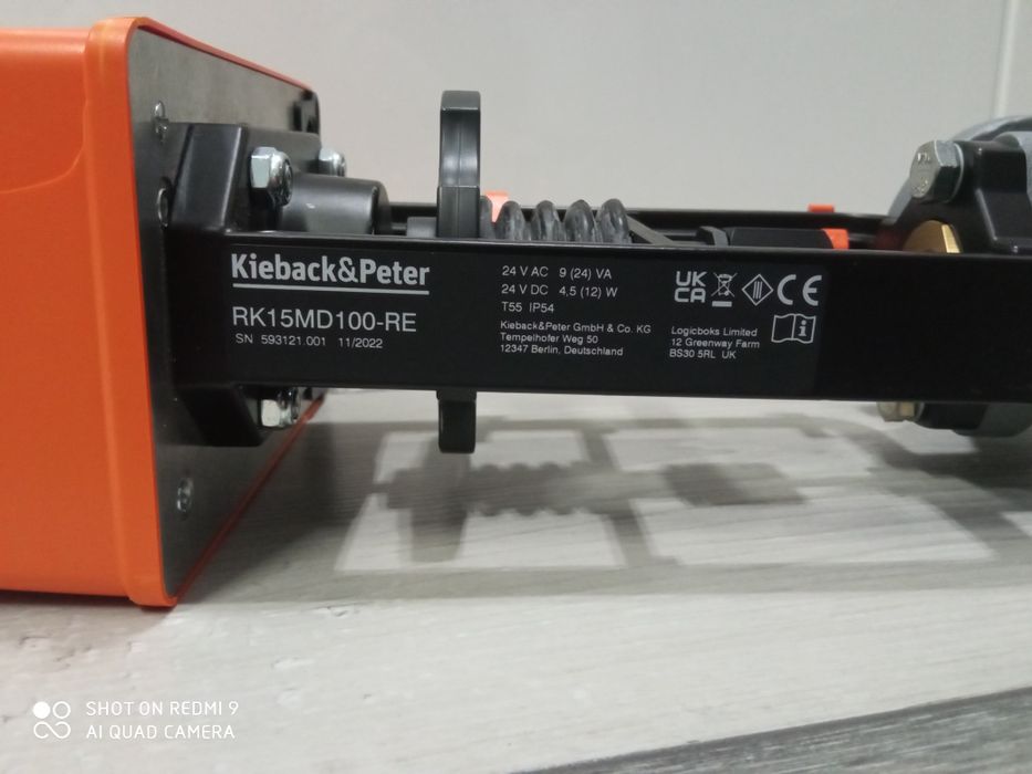 Siłownik MD100-RE Kieback&Peter z zaworem trójdrożnym DN 15 PN6