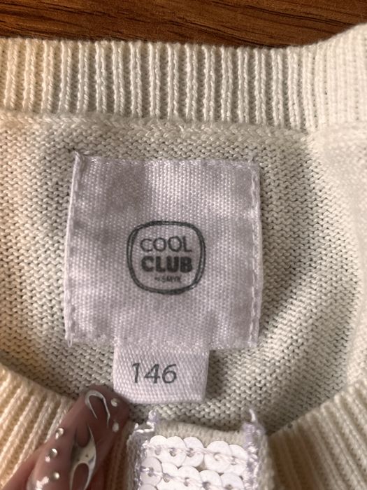 białe bolerko z długim rękawem COOL CLUB