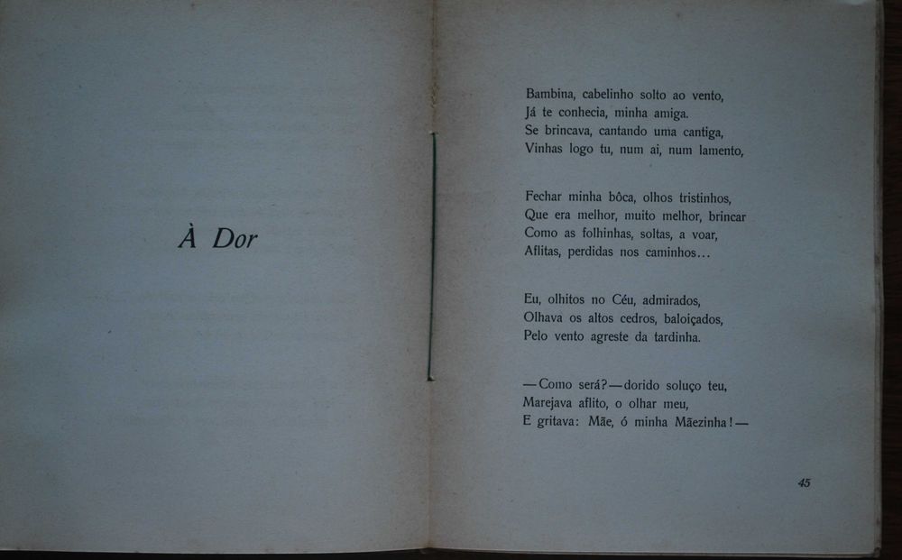Abismo dos Meus Pensamentos de Maria Rosa da Costa (Edição 1941)