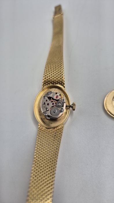 Złoty  Damski zegarek Tissot próba  750