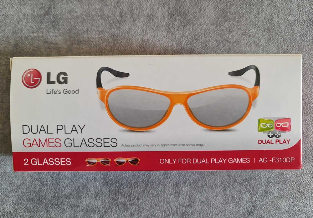 7 pares de óculos 3D LG + 2 pares de óculos Dual Play LG (Tudo novo)