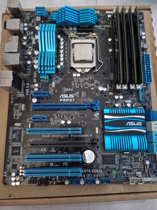 Płyta główna Asus P8P67 EATX + I7 2600K + 16gb 1600mhz (4x4) ballistix