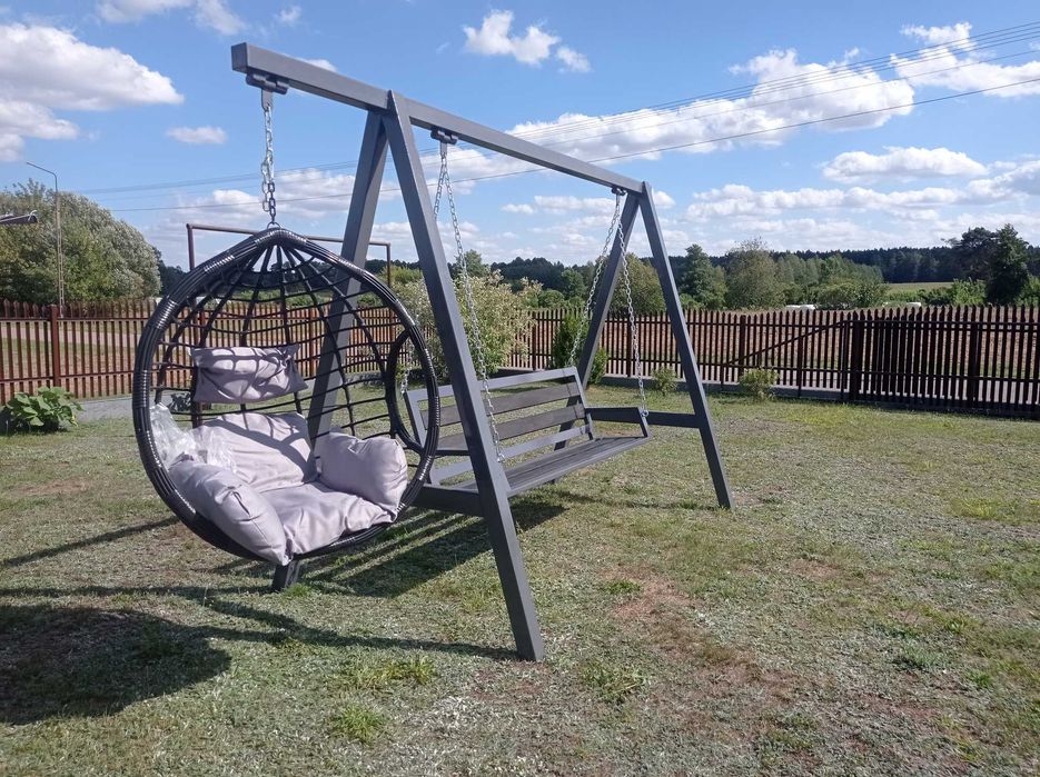 Huśtawka ogrodowa metalowa