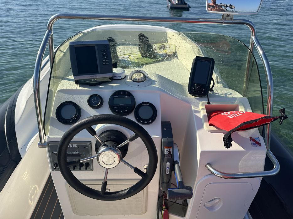 RIB Ponton ZAR 53 Evinrude 130 E-TEC stereo navi ploter