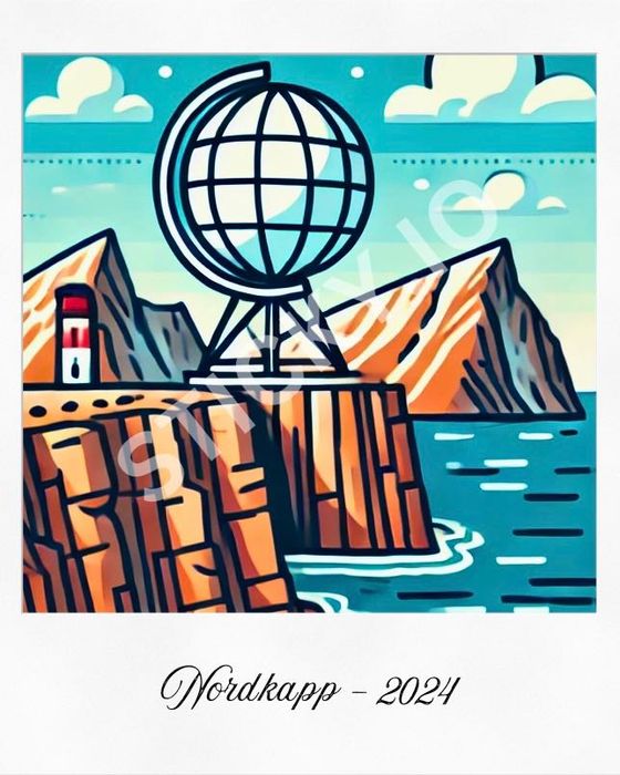 Autocolantes/Adesivos Cabo Norte (Nordkapp)