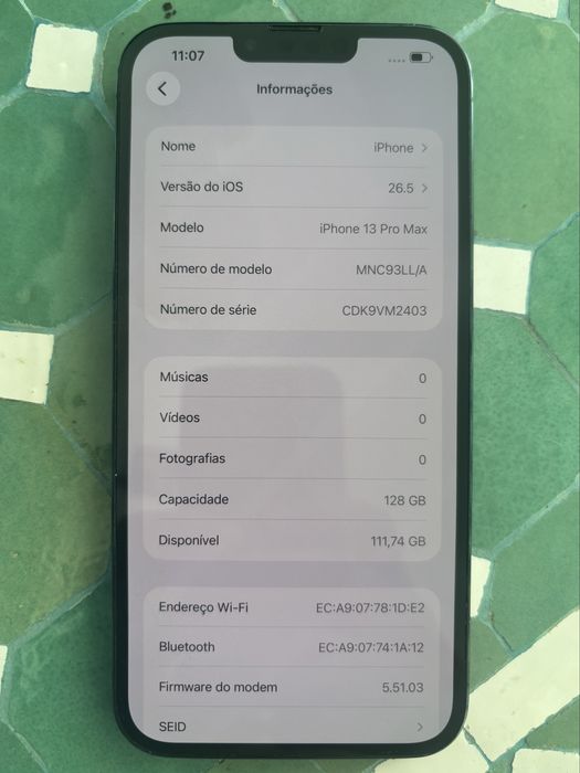 iPhone 13 Pro Max 100% (Nunca Aberto)
