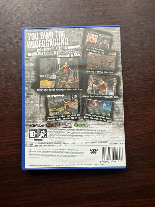 tony hawk’s underground ps2