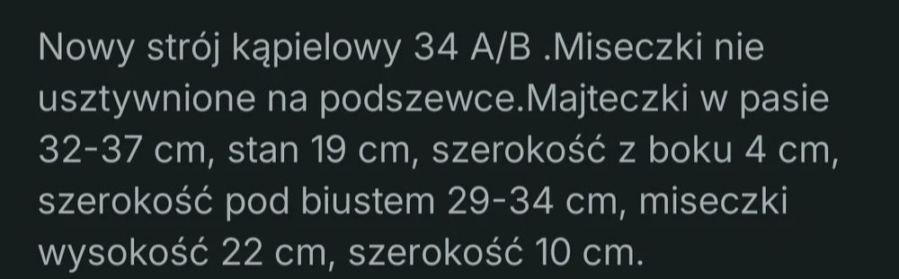 Bikini 34 nowe kolorowe