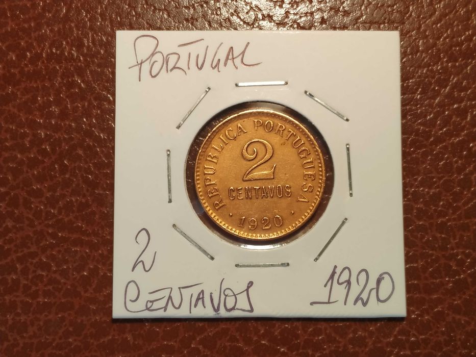 A701 moeda de 2 centavos de 1920 - Portugal