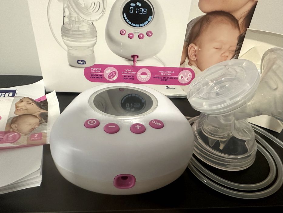 Bomba Elétrica Extratora de Leite Chicco NOVA + Oferta do Biberão