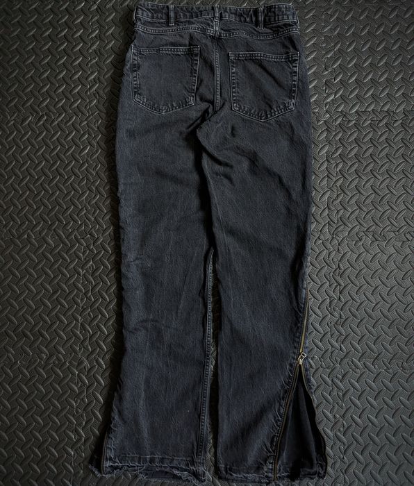 Zara flared zip jeans