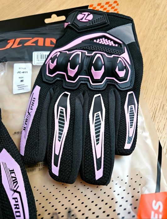 Luvas Motociclismo JCAA rosa