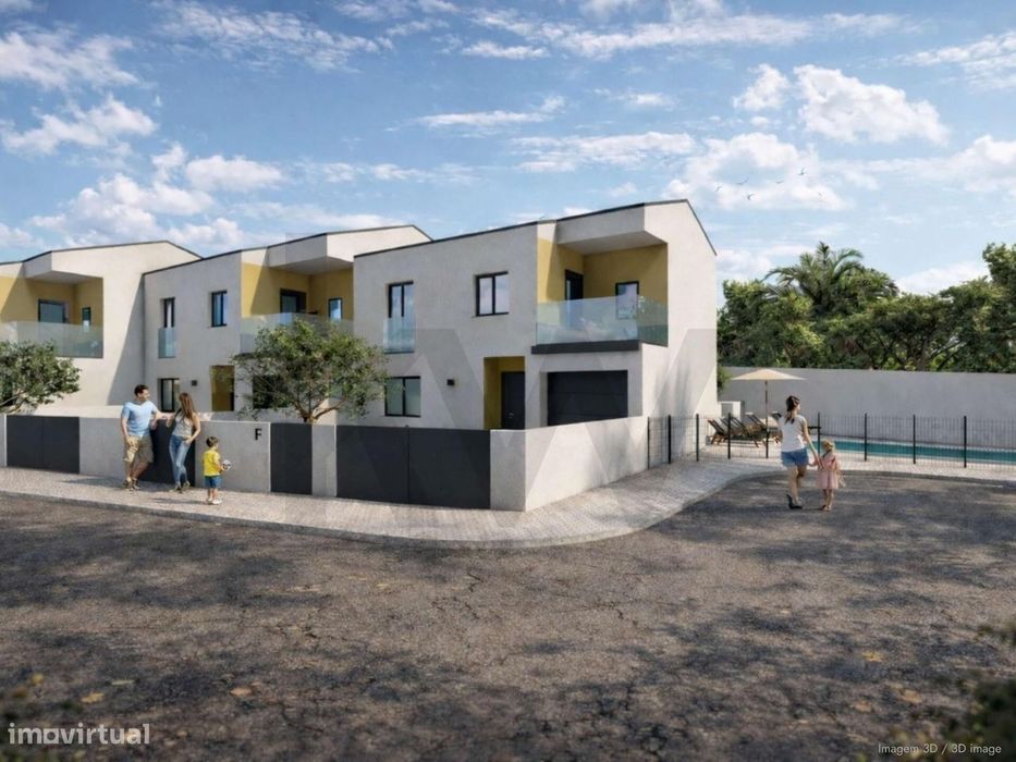 NOVA moradia T4, em condomínio, com logradouros privativos e piscina c