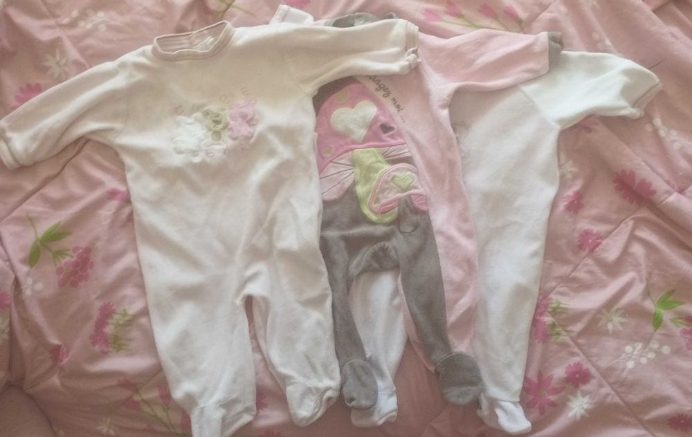 3Babygrows 3/6 meses
