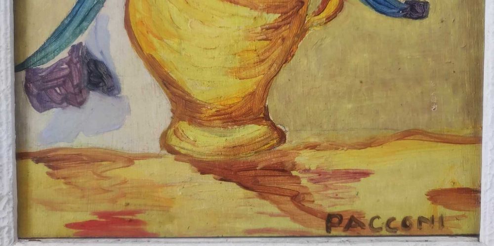 Vaso com arranjo de flores - pintura a óleo antiga - Quadro - Van Gogh