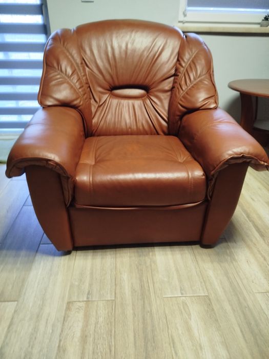 Piękny kpl.z naturalnej skóry