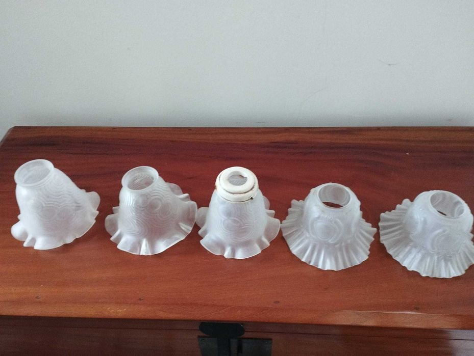 Abajour vidro vintage usados