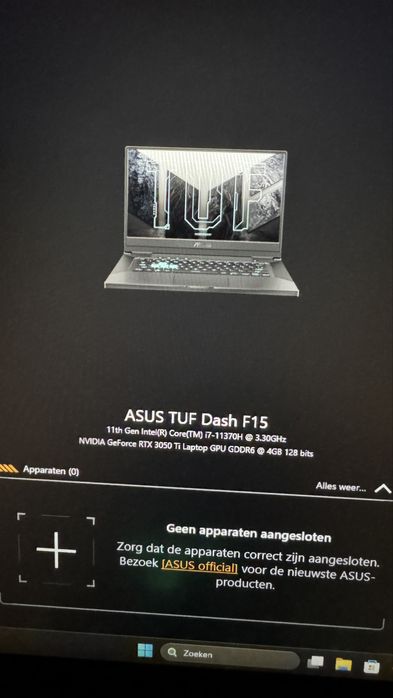 ASUS TUF Dash F15 — i7 / RTX 3050 Ti / 16GB / 144Hz Gaming Laptop