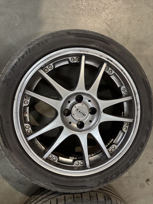 Диски 4х100 R17 DOTZ + гума літо 205/50 r17
