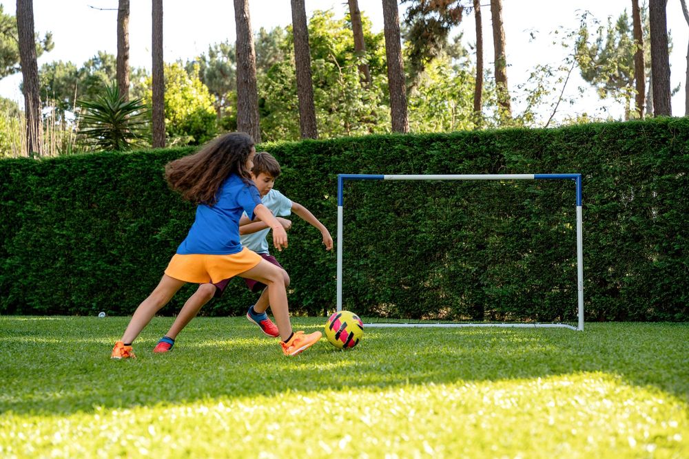 Baliza de Futebol Classic M (180x120 cm) Branco - Garantia 5 Anos