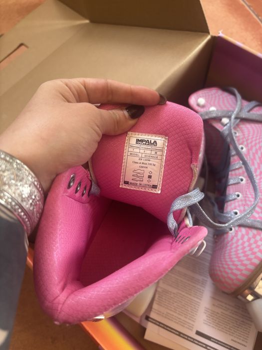 Patins Impala 38 Rosa Novos