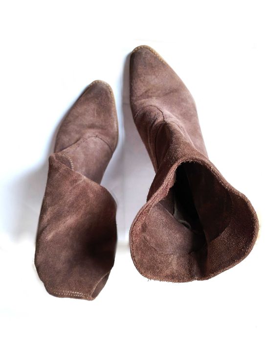 Saway 37 zamszowe botki Ines cappuccino skóra beż airstep venezia