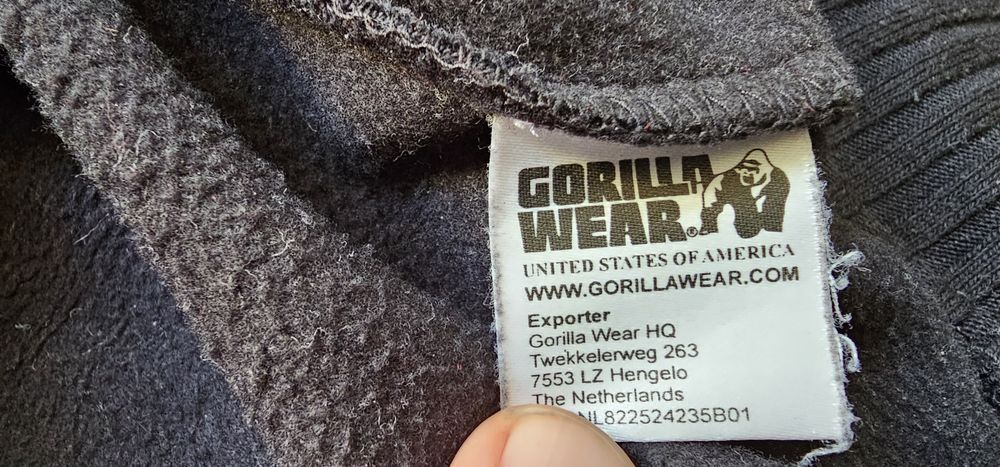 Gorilla Wear 82 bluza męska rozmiar L wymiary na zdjęciach