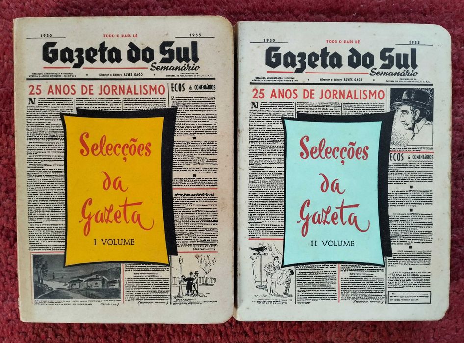 Literatura: A Tradição, Revista de Ethnographia Portuguesa (2 vols) e Gazeta do Sul (2 vols)