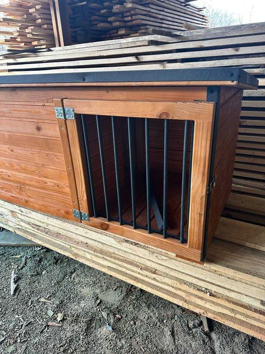 Утеплена буда для собаки з тамбуром та дверцятами!