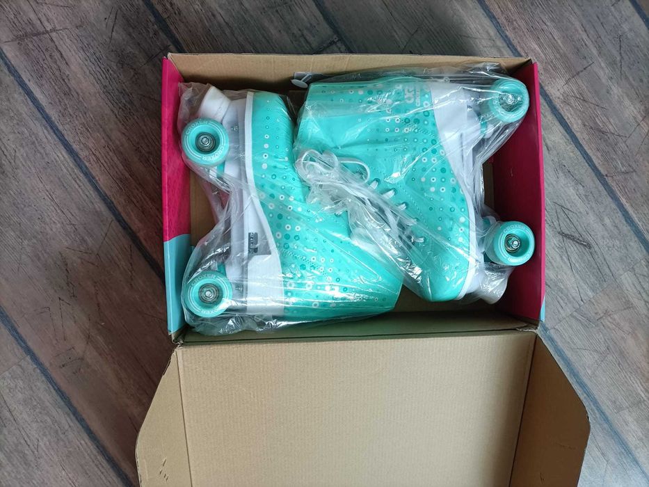 Wrotki rekreacyjne Croxer Eysa White-Mint (biało – miętowe) regulowane