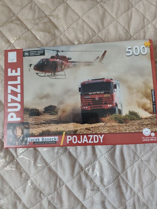 Puzzle pojazdy 500 elementów.