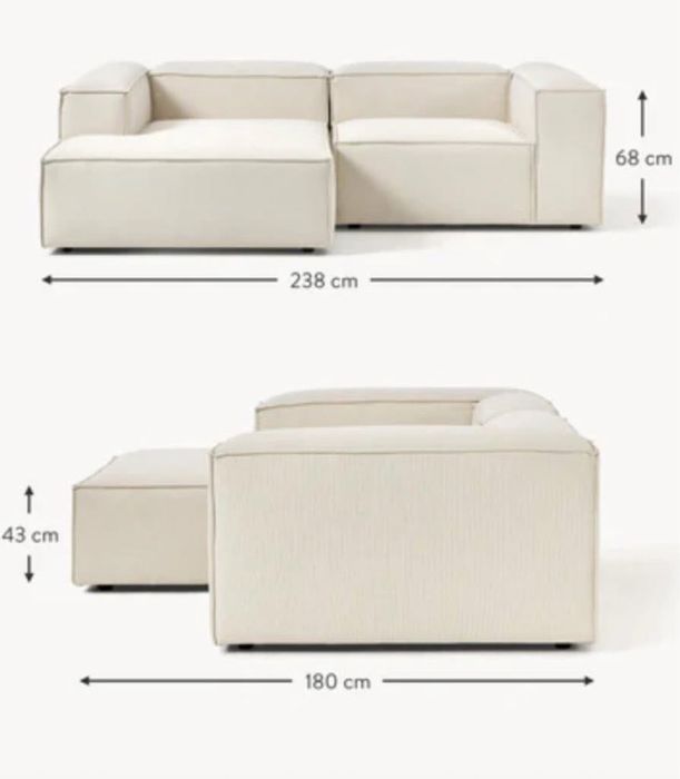Narożna sofa modułowa Lennon