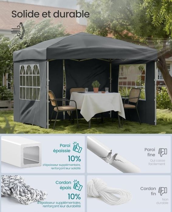 Pawilon ogrodowy 3x3m