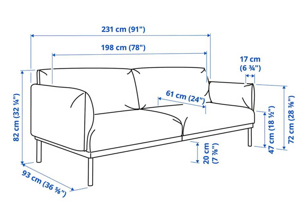 Sofa 3 Lugares Applaryd IKEA