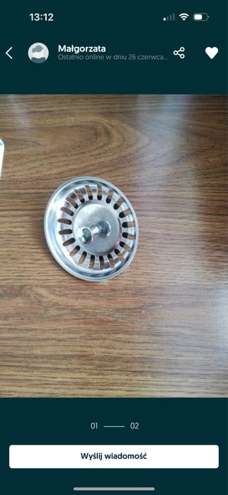 Sitko/korek do zlewu