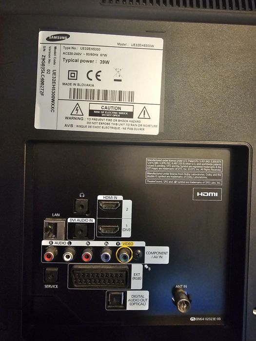 Samsung Smart TV LED 32" Full HD – UE32EH5300W com comando