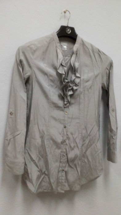 Koszula damska szara H&M, rozmiar 38, długa, używana