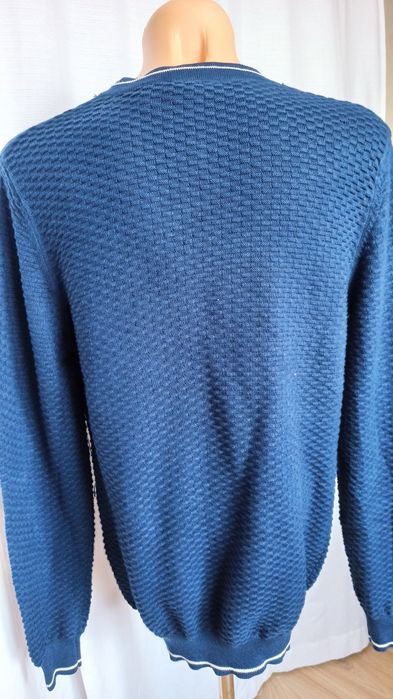 Sg Geanatowy sweter męski L