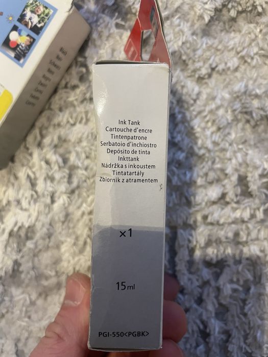 Oryginalny tusz do drukarki Canon 550 czarny