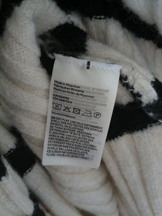 H&M Sweter w paski rozm.44-46