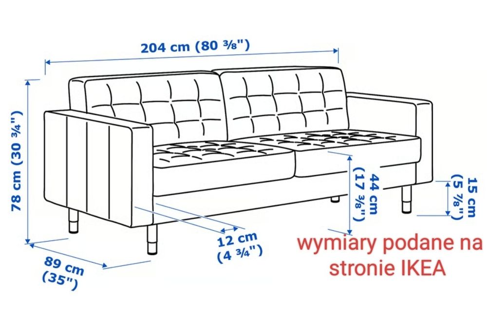 Sofa Landskrona IKEA