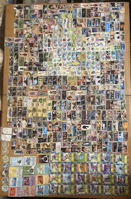 Наклейки та картки 90–2000-х | Pokémon, Digimon | Великий лот