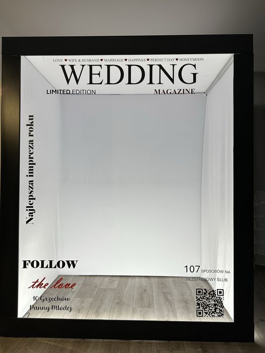 Photobox MAGAZINE Vogue wedding na urodziny, wesele, eventy, imprezy