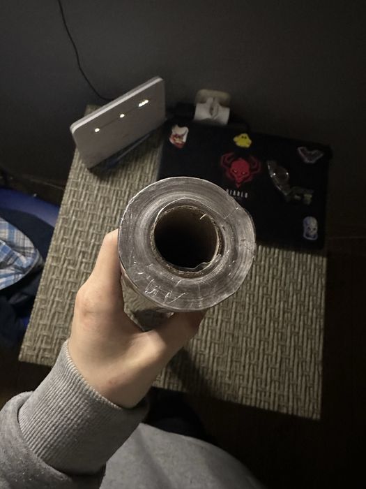 Tapeta samoprzylepna czarny mat szerokości 60 dugości 10m