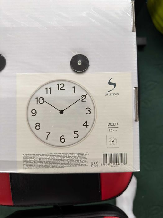 Zegar ścienny - biały śr. 25cm