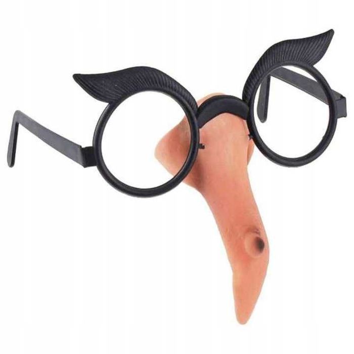 Okulary czarownicy z nosem Hallowen PRZEBRANIE KOSTIUM BAL