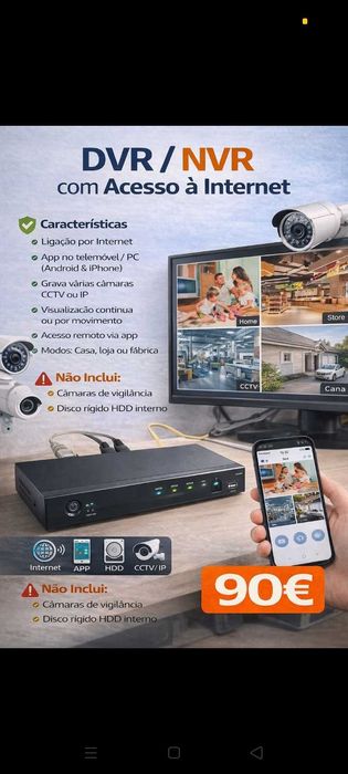 DVR com acesso a Internet 90€. Oportunidades