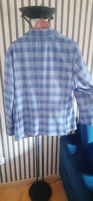 Marynarka męska w kratę - casual, firma LEGER 182/116