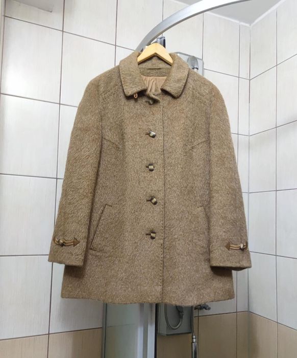 płaszcz coat XL  kurtka moher mohair alpaka alpaca angora wełna wool w