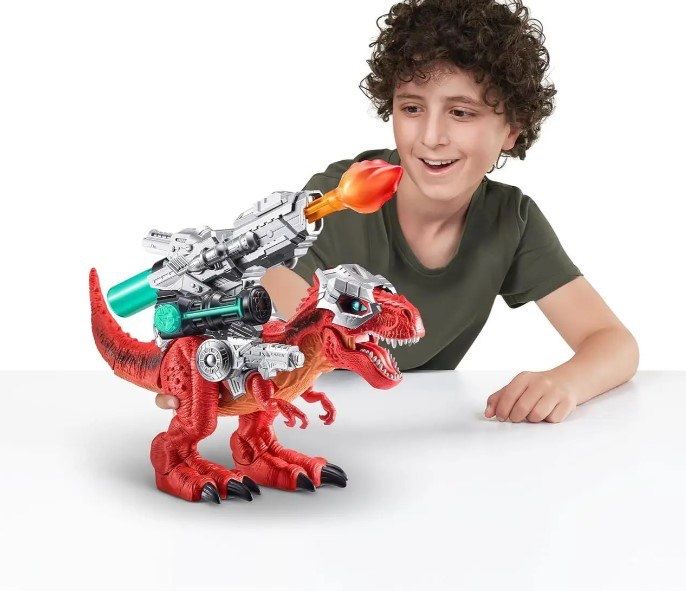 Большой динозавр T-Rex с боевым оружием, Robo Alive Dino Wars Mega-Rex